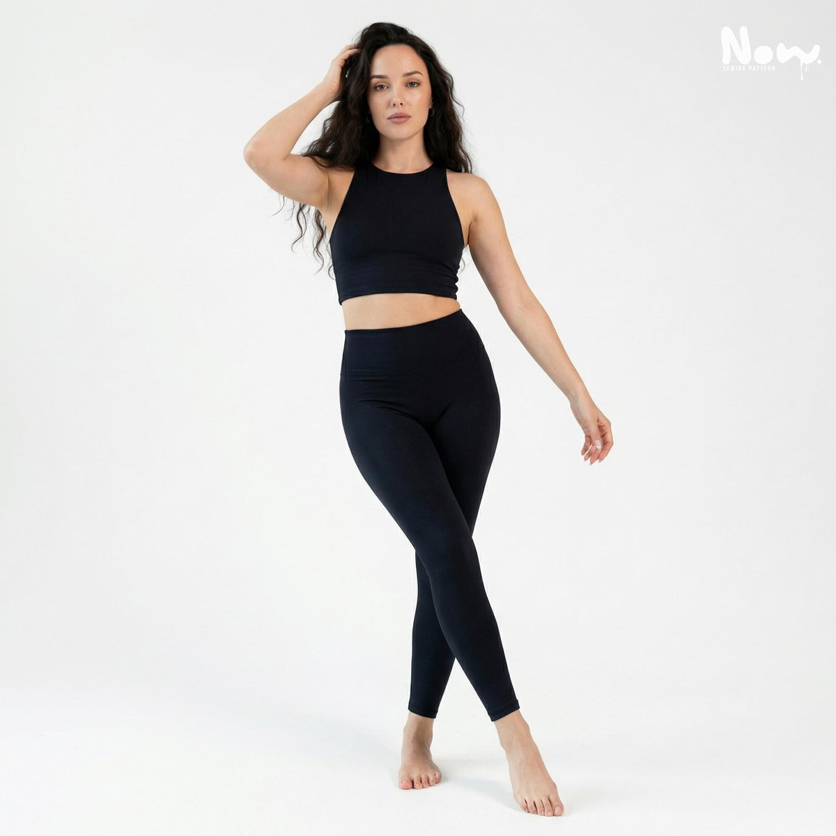 Sleek Fit Leggings Pattern PDF | Sport Leggings Sewing Pattern | High Rise Yoga Pants | A4 A0 US Letter | XS-3XL
