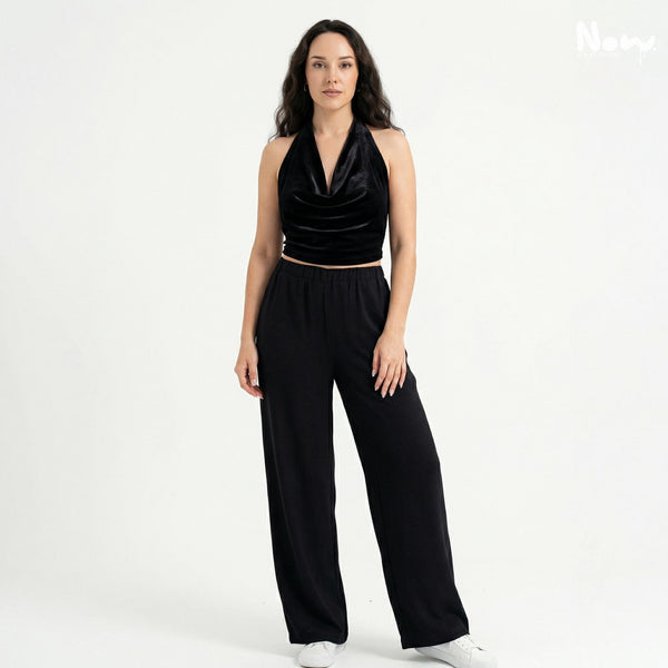 Halter Cowl Top Pattern PDF | Backless Halter Neck Crop Top | Cowl Neck Party Top | A4 A0 US Letter | XS-3XL