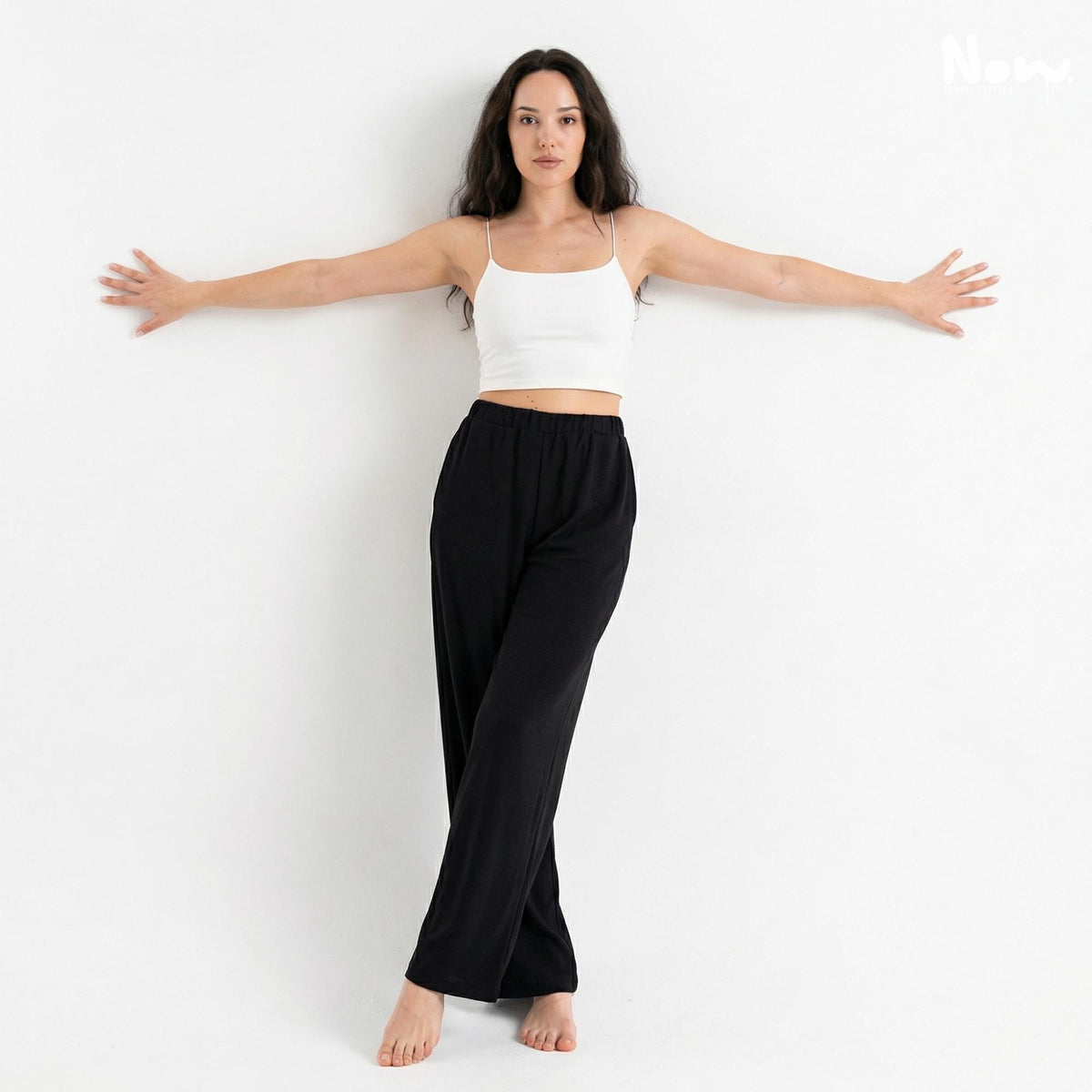 Palazzo Lounge Pants PDF Sewing Pattern | High Waist Wide Leg Pants | Elastic Waist Loungewear Trousers | A4 A0 US Letter | XS-3XL