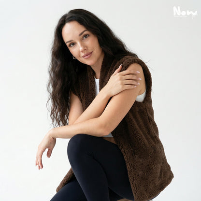 Cocoa Teddy Vest PDF Sewing Pattern | Sherpa Fleece Vest Pattern | A4 A0 US Letter | XS to 3XL | Digital Download | Sewing Template