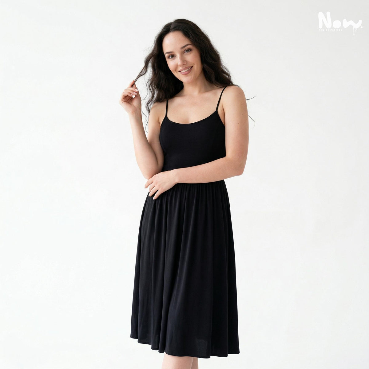 Cami Midi Dress Pattern PDF | Strappy Midi Dress Sewing Pattern | Sleeveless Slip Dress | XS - 3XL | Instant Download | A0, A4 and US Letter