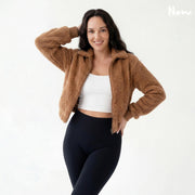 Sherpa Jacket Sewing Pattern | Zip Up Fleece Jacket PDF | Cropped Outerwear Pattern | XS-3XL