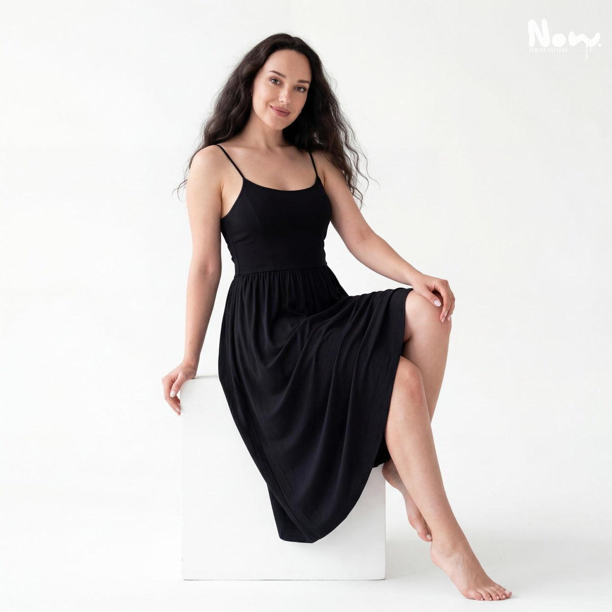 Cami Midi Dress Pattern PDF | Strappy Midi Dress Sewing Pattern | Sleeveless Slip Dress | XS - 3XL | Instant Download | A0, A4 and US Letter